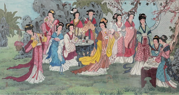 王余根博士经典人物画《金陵群芳谱》 王余根博士经典人物画《金陵群芳谱》