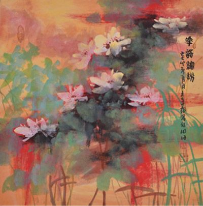 王余根博士经典花鸟画《花语缤纷》 王余根博士经典花鸟画《花语缤纷》